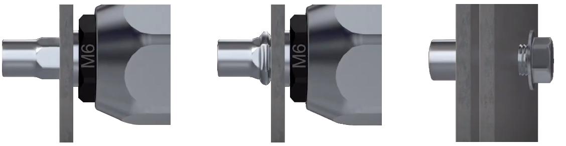 How does a blind rivet nut work?