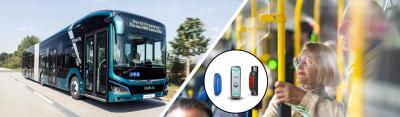Capacitieve knoppen voor het openbaar vervoer