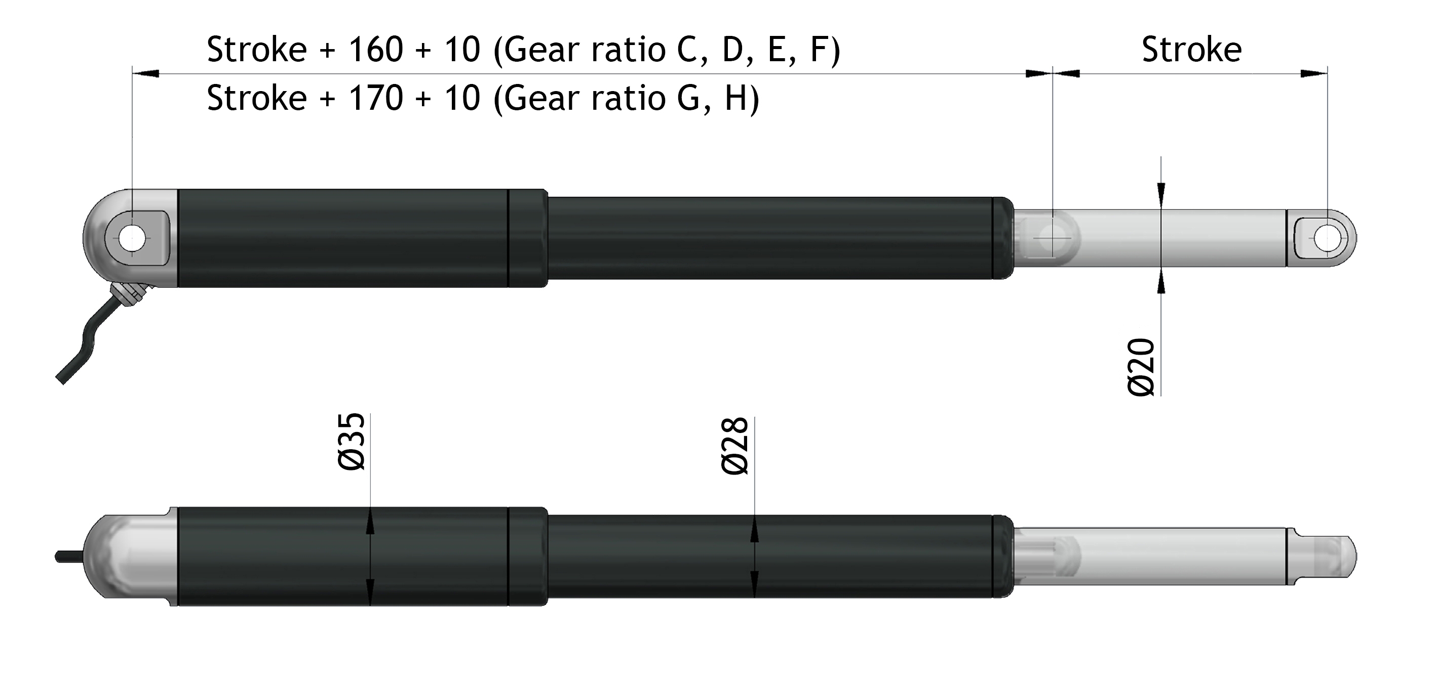 Quickship actuators drawing Quickship actuators drawing