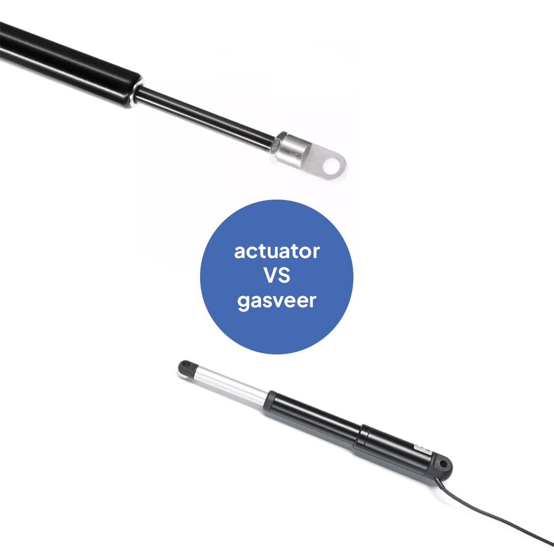 Kiezen tussen een gasveer en een actuator