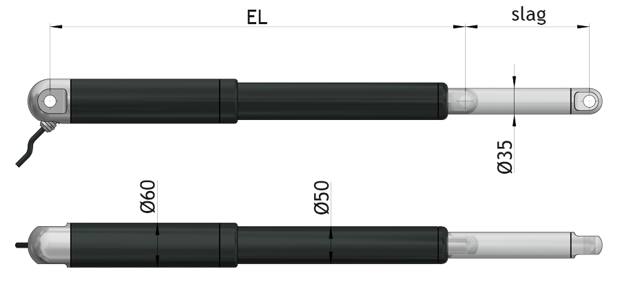 Afmetingen easyE-35 Afmetingen easyE-35