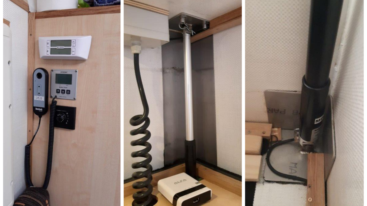 Actuator voor pick-up camper Drieluik van foto's van de actuator