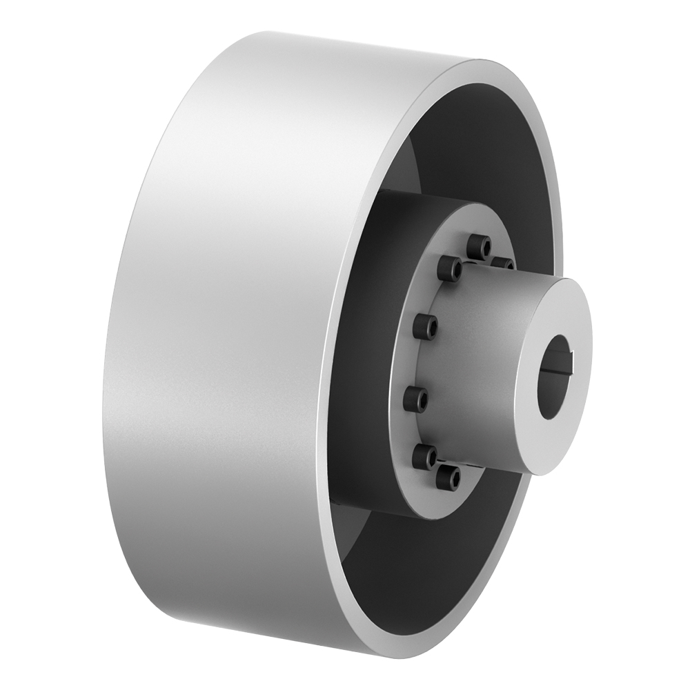 TNM GBT - Type with One Single-Part and One Multi-Part Coupling Hub, incl. Brake Drum