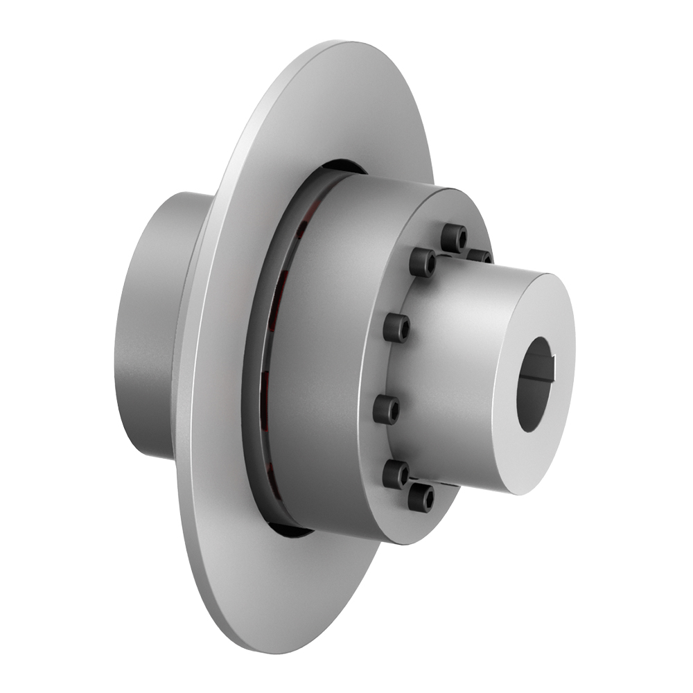 TNM GTW - Type with One Single-Part and One Multi-Part Coupling Hub, incl. Brake Disc