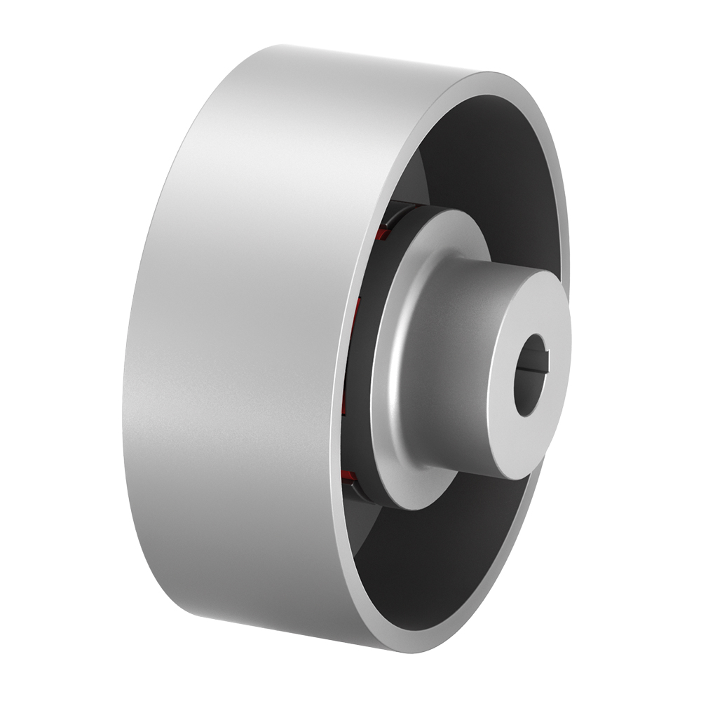 TNS S-BT - Type with Two Single-Part Coupling Hubs in Standard Version and Brake Drum
