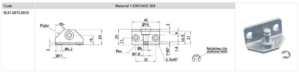 Mounting parts brackets 3 Mounting parts brackets 3
