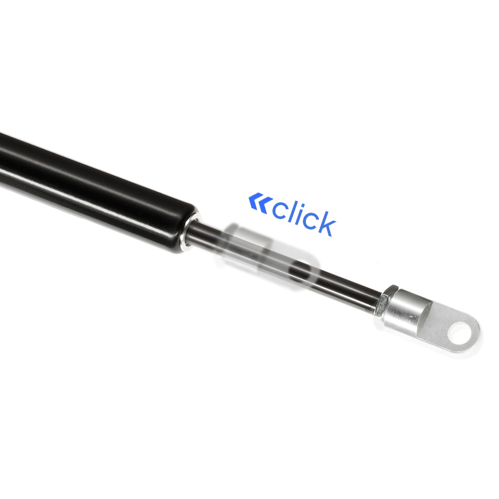 Gas springs with internal click system