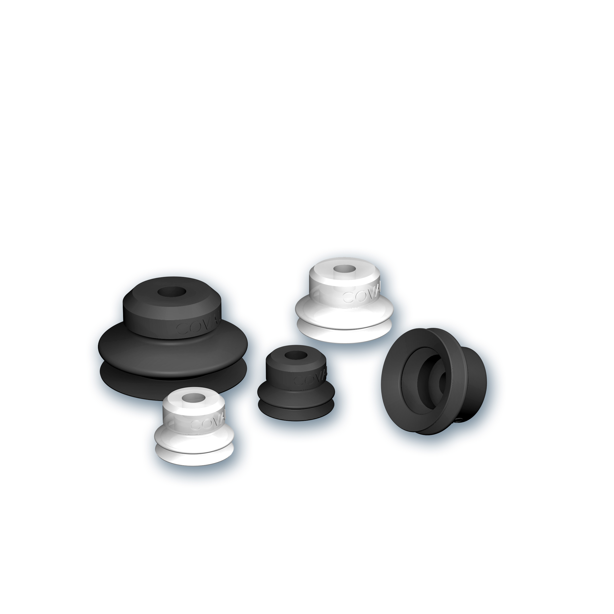 Suction Cups With 1.5 Bellows Ø 15 To 30 Mm, VSAJ Series