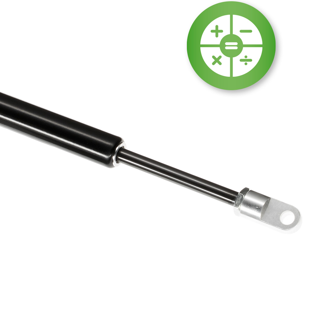 Configure the right gas spring yourself with the configuration